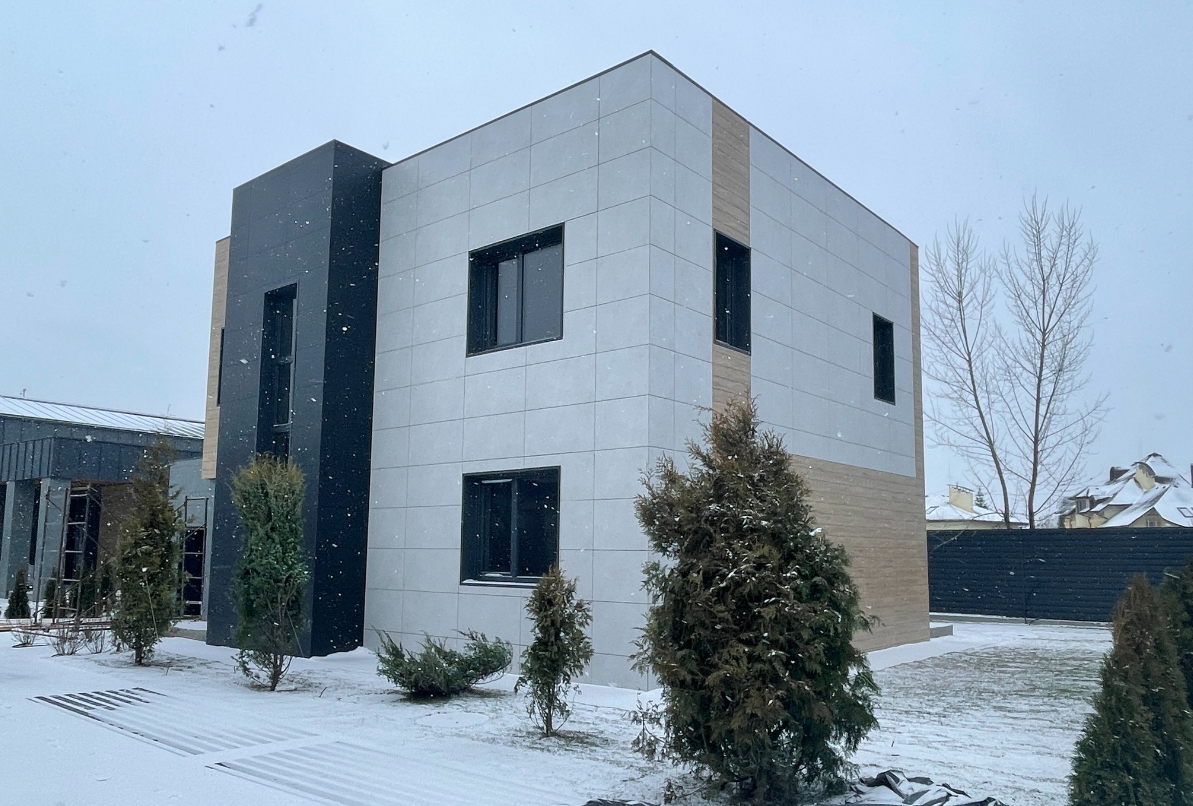 Строительство дома из пеноблоков (этажей - 2, Пеноблоки, площадь 205.00 ...